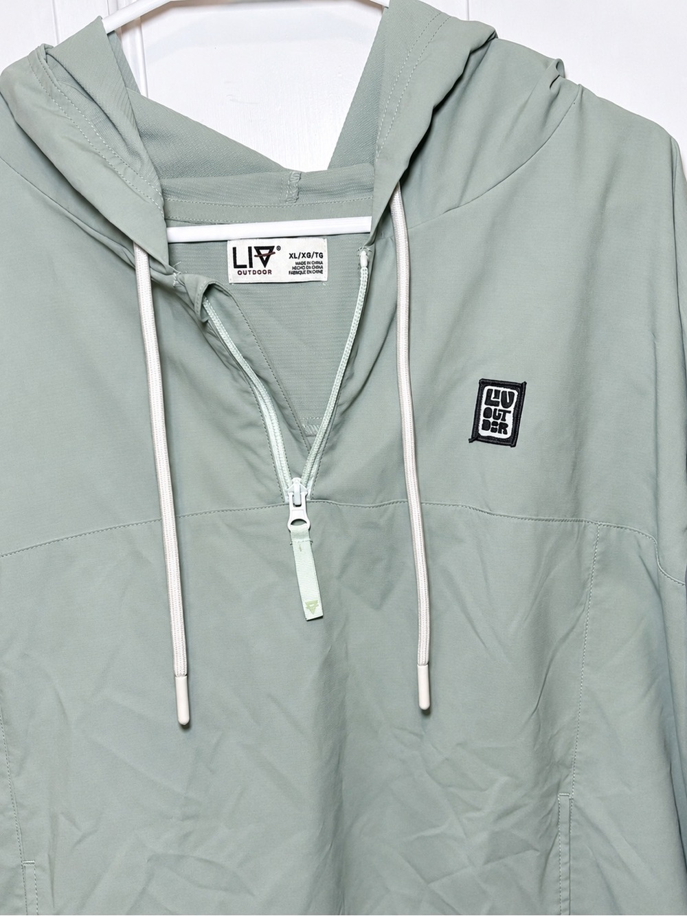 LIV Outdoor Colorblock Hooded Windbreaker Anorak Lightweight Pullover Jacket XL - Picture 3 of 10